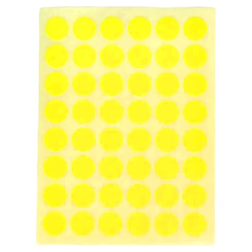 華麗牌 彩色標籤 WL-203Y 12mm  8640張  1盒  黃色