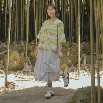 【MOSS CLUB】涼感紗仿牛仔工裝裙 黑 灰
