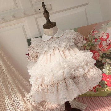 女童洛麗塔小童西班牙兒童公主裙lolita裙1-6歲蘿莉塔蓬蓬連衣裙