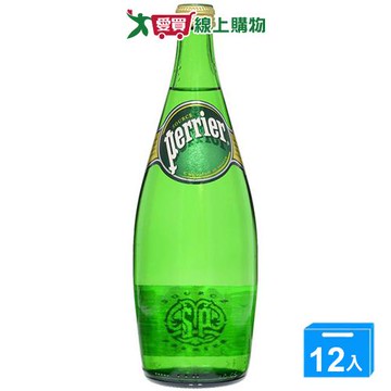 法國沛綠雅Perrier氣泡礦泉水750mlx12入/箱【愛買】