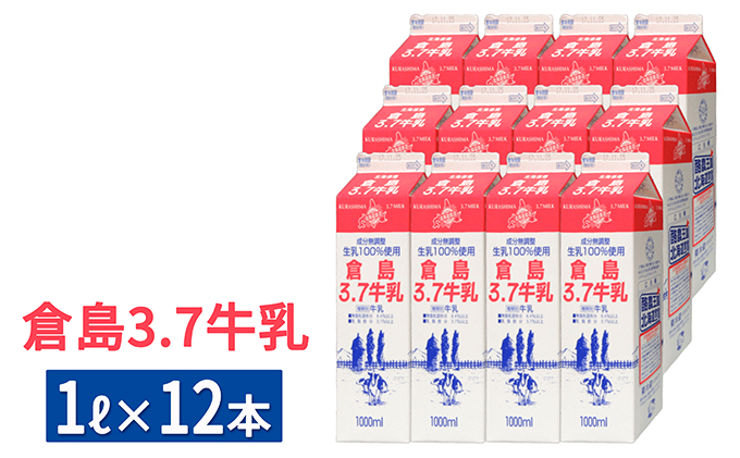 北海道倉島乳業1L×12本セット