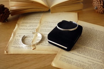 【Choccy Jewelry】留言敲鍛純銀細手環客製