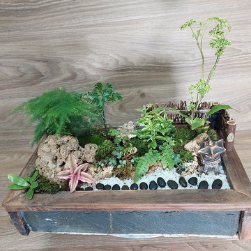 和風庭園組景 AJ-3015        小巧庭園構思和風意境