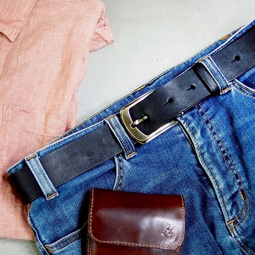 日本櫪木革 TAKADA BELT 多油脂植鞣皮帶用皮(寬3.9cm 長115cm)