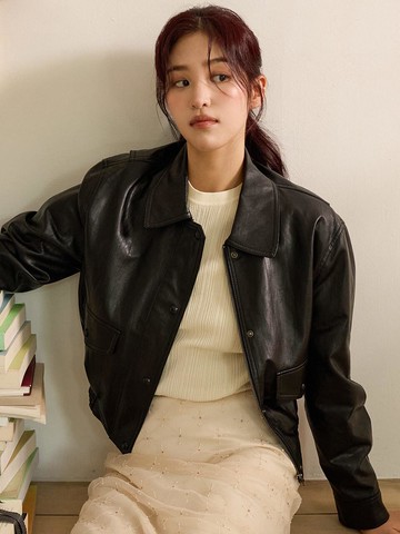 Crack Leather Jumper
