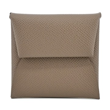 Hermes 愛馬仕 Bastia EPSOM 方形釦式零錢包(18 大象灰)_廠商直送