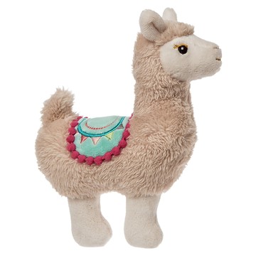 Mary Meyer蜜兒 柔軟手搖鈴 安全柔軟布料 完美適合小手的尺寸  羊駝莉莉 咖啡色 + 米色  1個