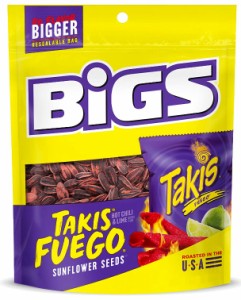 BIGS ビッグス ひまわりの種 タキスファンゴ ヒマワリシード サンフラワーシード アメリカのお菓子 BIGS Takis Fuego Sunflower Seeds, H