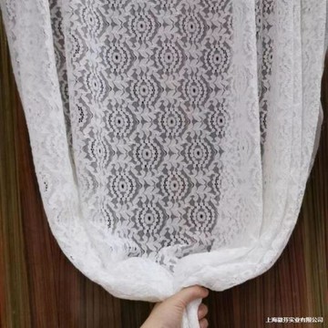 網紗臺甜品臺舞臺條紋婚禮桌布蕾絲布料拍攝道具婚慶窗簾白色紗幔