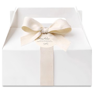 indigo shop 中型手提盒  22個  白色