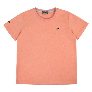 Crocodile Junior 小鱷魚童裝-鱷魚冰瓷彩棉圓領LOGO-TEE-橙色  ( 851428-02 小碼款)
