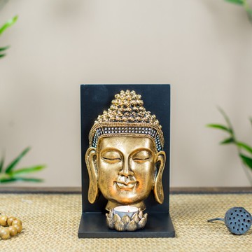 進口中式復古燭臺禪意酒柜茶室裝飾品泰式美容spa會所香薰蠟燭臺