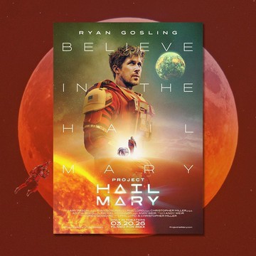 心動販賣機💞極限返航電影海報 Project Hail Mary電影海報 萊恩葛斯林 利昂納爾伯埃斯 桑德拉惠勒点