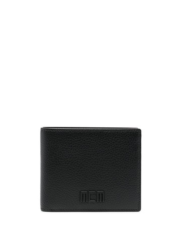 MCM - logo-plaque bi-fold wallet - men - Leather - One Size - Black