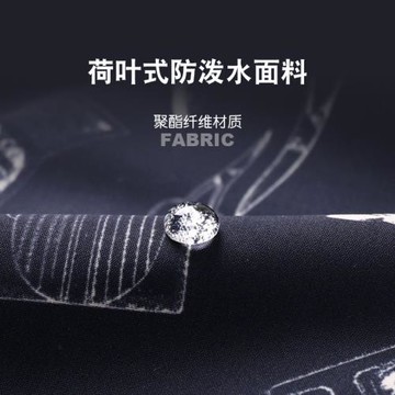 休閑短褲男士夏季度假印花三分褲速干沙灘褲可下水寬松防水泳褲男