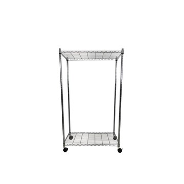Top queen 【Top queen】45 x 90 x 125 cm 二層附輪鐵力士鍍鉻萬用收納架