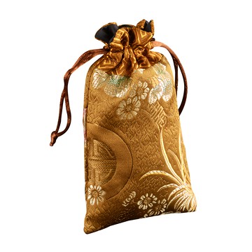 生肖牛 十二生肖開運祈福福袋 內含順治/嘉慶/康熙/乾隆帝錢 水晶 海鹽 金元寶 龍銀 生肖牛靈符  咖啡色  1組