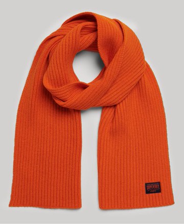 Superdry Women's Women's Workwear Knit Scarf Orange / Jaffa Orange - Size: 1SIZE