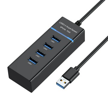 3.0USB HUB擴展塢hub高速分線器usb3.0電腦拓展集線一分四多接口【宜家良品百貨】