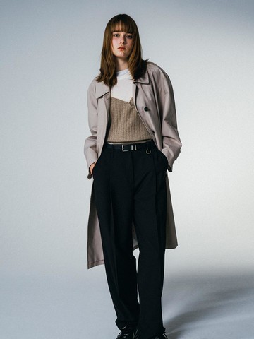 Yuthentic Soft Single Trench Coat Beige