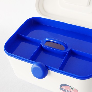 現貨 福利品 雙層醫藥箱收納盒(附6格攜帶收納盒)-藍白色 急救箱 收納箱 工具箱 家庭醫護急救箱 醫藥箱 台灣出貨