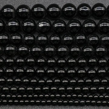 KJ--226-agate 黑瑪瑙圓珠瑪瑙石散珠diy串珠飾品配件半成品 材料批發