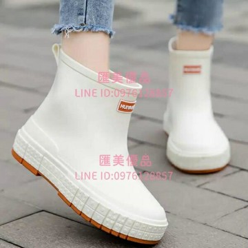 雨靴日系女款成人時尚外穿短筒雨鞋廚房工作防滑防水軟底耐磨膠鞋【聚寶屋】