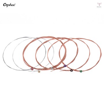 Toyutw)orphee TX620-P 民謠吉他鋼弦 6pcs 全套替換 (.010-.047) 高碳鋼芯銅線纏繞超