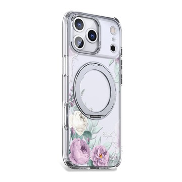 APBS iPhone 18/17/16/15/14/13/12系列 360旋轉磁吸立架手機殼-寧靜紫
