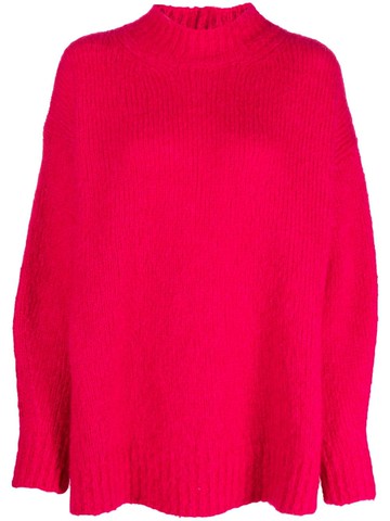 ISABEL MARANT - brushed mohair-blend jumper - women - Polyamide/Mohair - 34 - Pink