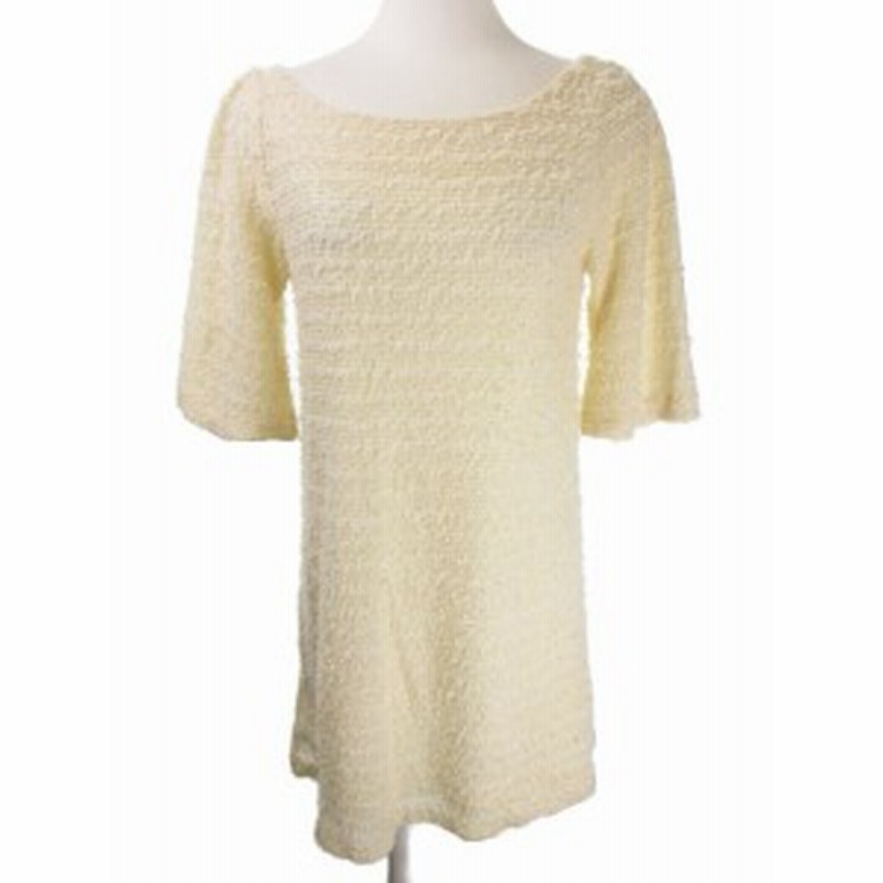 中古 マーキュリーデュオ Mercuryduo ワンピース ミニ 五分袖 ニット ペールカラー F 白 アイボリー Yh8 レディース 通販 Lineポイント最大1 0 Get Lineショッピング