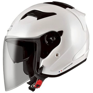 ASTONE 安全帽 DJS 素色 珍珠白 透氣內襯 耳機槽 內墨片 眼鏡溝槽 全拆洗 半罩