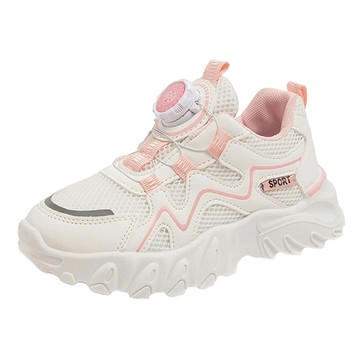 Neulpoom 國際 兒童旋鈕運動風運動鞋  粉色  200