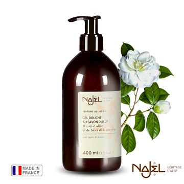 【1838歐洲保養】阿勒坡月桂油古皂液沐浴露400ml-茉莉花