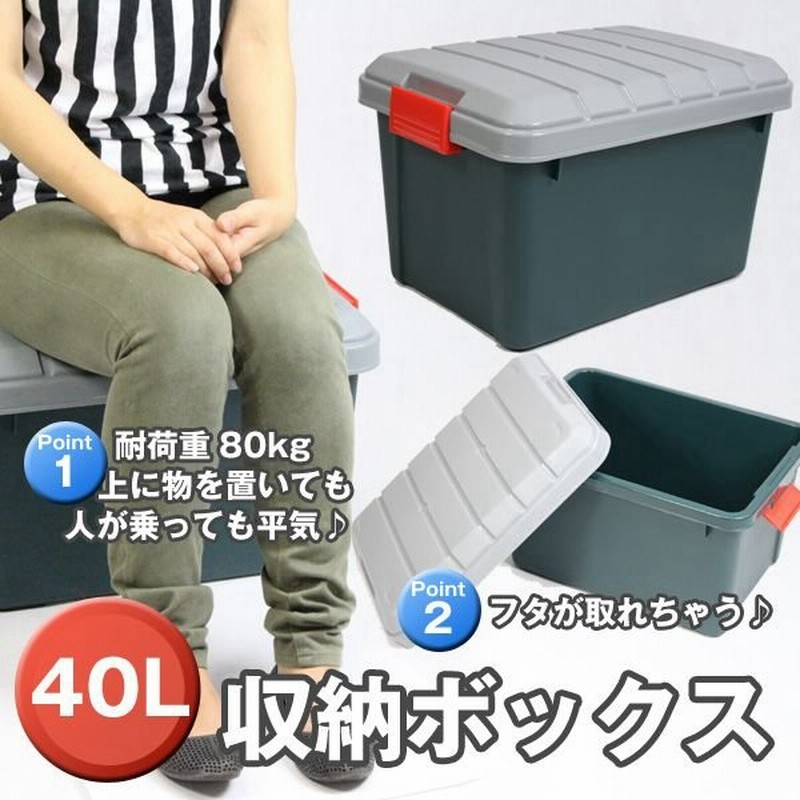 頑丈 踏み台になる40l ｒｖ Box多機能収納box ボックスks 85 通販 Lineポイント最大0 5 Get Lineショッピング