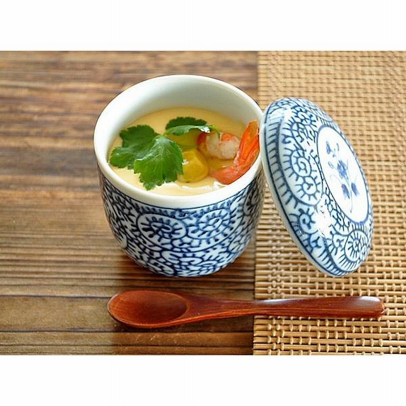 食器 和食器 おしゃれ 茶碗蒸し たこ唐草茶碗蒸し 染付け 器 モダン 美濃焼 蒸し碗 通販 Lineポイント最大0 5 Get Lineショッピング
