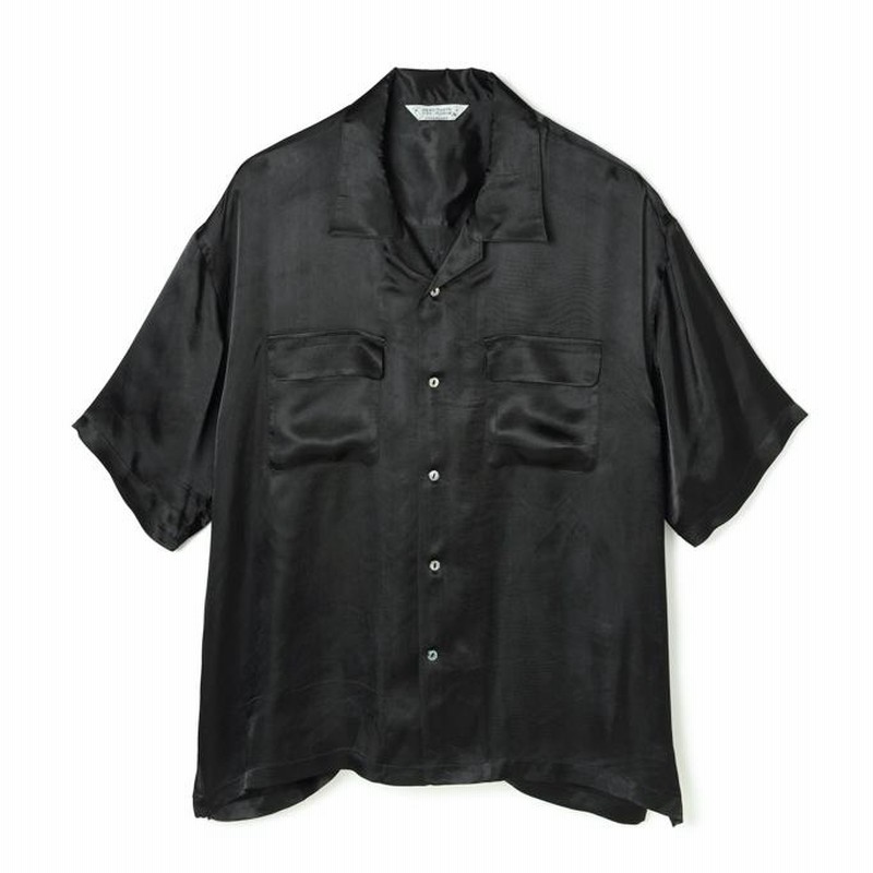 TUITACI(ツイタチ) / VINTAGE SATIN BOWLING SHIRTS (BLACK