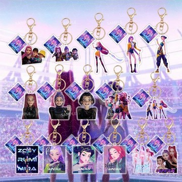 現貨 三件9折❗️獵魔女團周邊 HUNTRIX亞克力鑰匙扣包包掛件配件飾品偶像周邊 KPOP魯米 米拉 佐依 Rumi