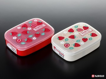 【晨光】日本 Nakaya 分隔便當盒保鮮盒 草莓 顏色隨機出貨(168201)【現貨】