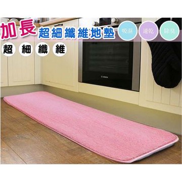 金德恩 台灣製造 一入 超細纖維加厚加長地墊 加長地墊 纖維地墊 超細纖維地墊 吸水地墊 浴室地墊 加厚地墊