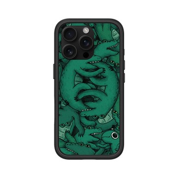 iPhone 16 Pro Mod NX 黑 - 怪奇事物所 Incrediville - 肥尾鱷魚密集恐懼症