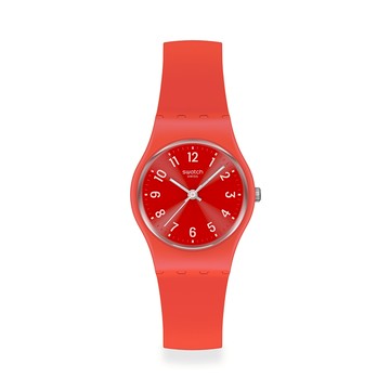 【SWATCH】Lady 原創系列手錶 NOTES OF CORAL 耀眼粉 (25mm) 女錶 手錶 LP165