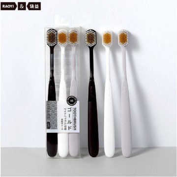 日青的橘貓 軟毛牙刷 3入 盒裝 萬毛牙刷 旅行牙刷 成人牙刷 牙刷