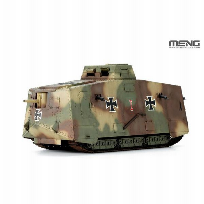 1/35 ドイツ A7V戦車 (クルップ型)＆エンジン(レジン製) 限定版