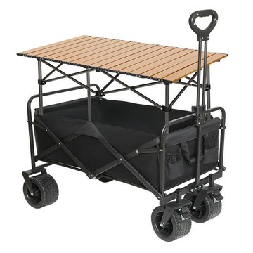 戶外野營車 野營車 營地車 野餐車 戶外可折疊營地車可折疊戶外露營手推車超大推車擺攤擺攤小推車