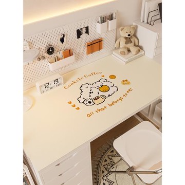 可愛學生書桌墊防水防油桌布ins風辦公室桌面宿舍電腦桌皮革墊子