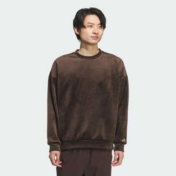 Adidas 愛迪達 Nyr Gfx Swt KE4067 男 長袖上衣 休閒長袖 CNY 棕金 亞版