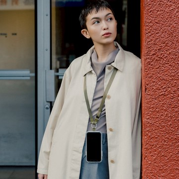 ILOJ 手機背帶式掛繩 3色 灰色