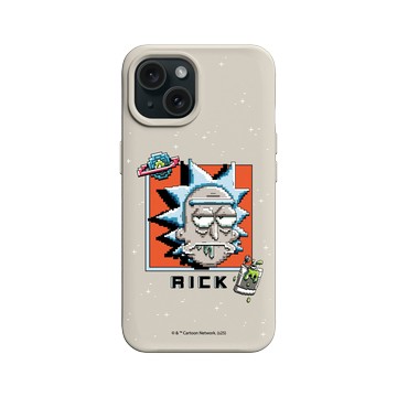 iPhone 15 SolidX 貝殼灰 - 瑞克和莫蒂 Rick and Morty - Pixel瑞克