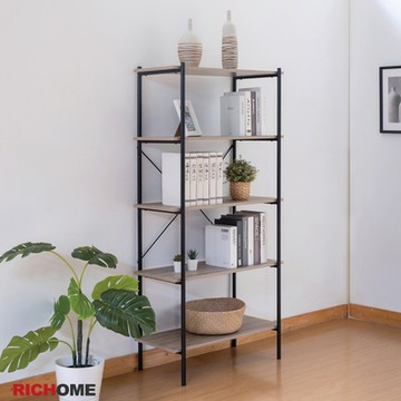 【RICHOME】北歐風E1板五層架W80 x D40 x H162 CM